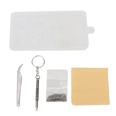 Ultra Soft Silicone Nose Pads Screw Tool Kit for Eyeglass Sunglasses Spectacles Repairing