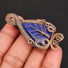 Handmade Tree of Life Copper Wire Wrapped Pendant Lapis Lazuli Gemstone Copper Jewelry Unique Boho Pendant Gift for Her
