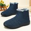 Women's Snow Boots, Winter Cotton Shoes, Cold Resistant and Warm Cotton Boots with Thick Fleece, Versatile Women's Shoes