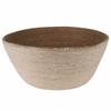 Seagrass Plant Basket with Handles 2 Pcs White Ø 32 X 32 Cm 100percent  Seagrass
