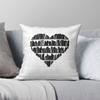 Book Lover Heart Square Pillowcase Polyester Linen Velvet Pattern Zip Decorative Pillow Case Bed Cushion Cover