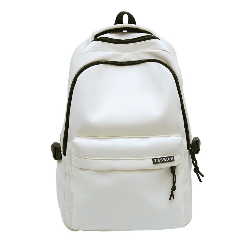 Korean-style Solid-color, Fresh and Clean Backpack for High School Students, A Campus Instagram Style, A Simple Forest-themed Backpack for Girls