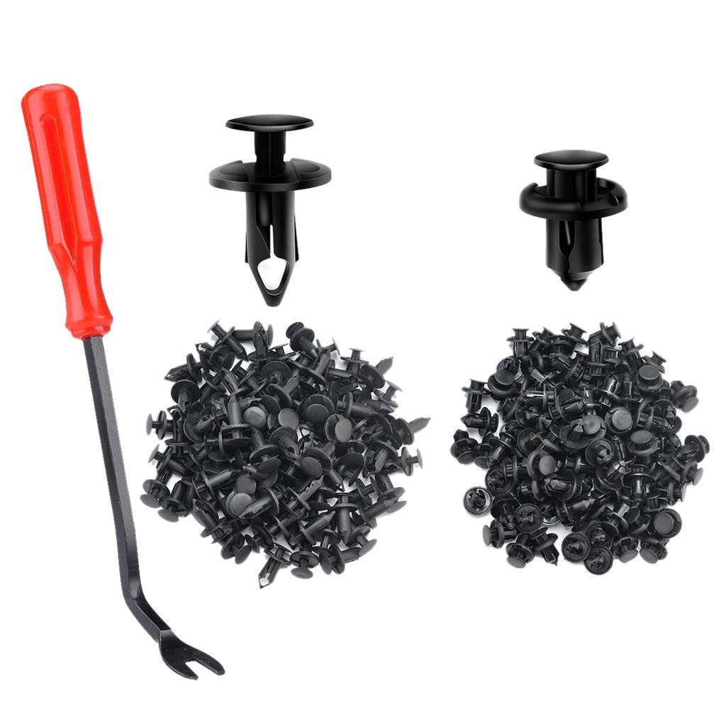 100X Durable Plastics Mixed Fasteners Fixed Buckle Rivet Push Clips for Car Body