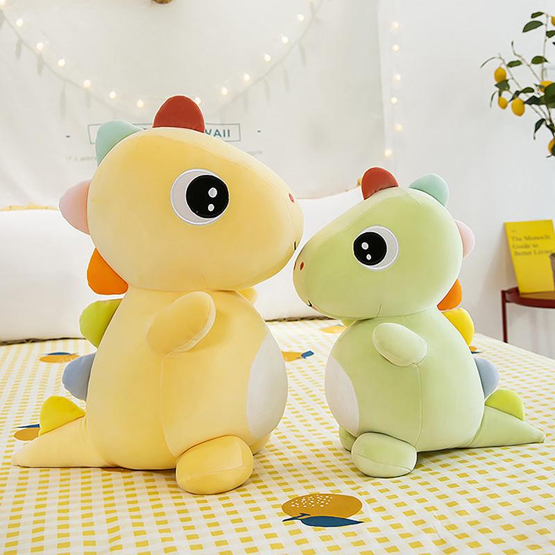 Lovely Colorful Dinosaur Doll Plush Toy Soft Dino Plushie Little