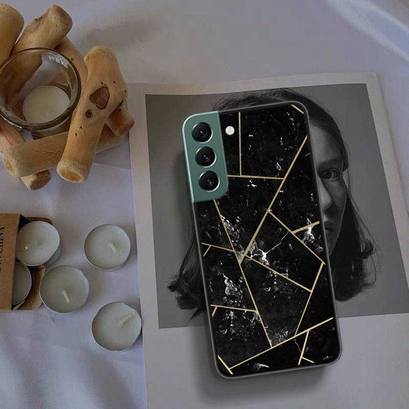 Galvanisieren Geometrische Marmor Telefon Fall Für Samsung A15 A25 A35 A55 Galaxy A70S A50S A30S A30 A40 A71 A51 A41 A31 A21 a11 A01 A