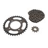 420 Chain Sprocket Set Steel 10T Front Motor Sprocket 36T Rear Chain Wheel Sprocket with 60 Link Drive Chain for DIY