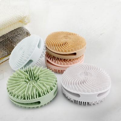 Doppelseitiges Design 2-in-1 Silikon-Körperwaschbürste Körper-Puffer-Waschbürste für empfindliche Haut Körper-Duschwaschbürste Peeling-Bürste