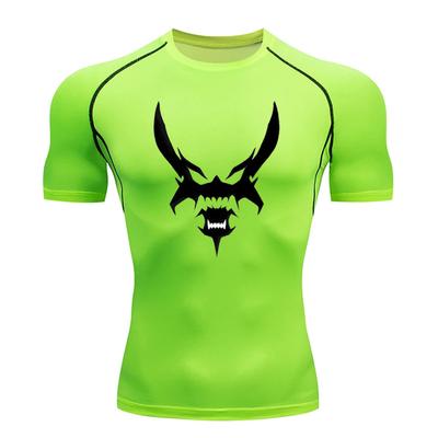 2024 Men's Short-sleeved T-shirt Fitness Quick-drying Compression Shirt Breathable Short-sleeved Sports Long-sleeved Top S-3XL