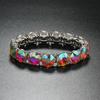 Waterdrum Unique Geometric Bangle With Rhinestones For Trendy Accessories Female