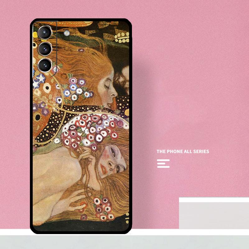 Kiss by Gustav Klimt Phone Case For Samsung Galaxy S24 S26 Ultra S20 S21 S22 S23 S25 Plus S10 S25 FE Cover Coque