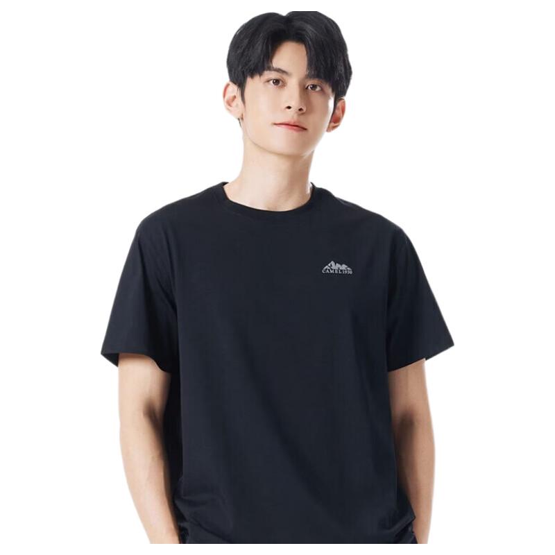 Camel Men's Round Neck Short Sleeve T-shirt