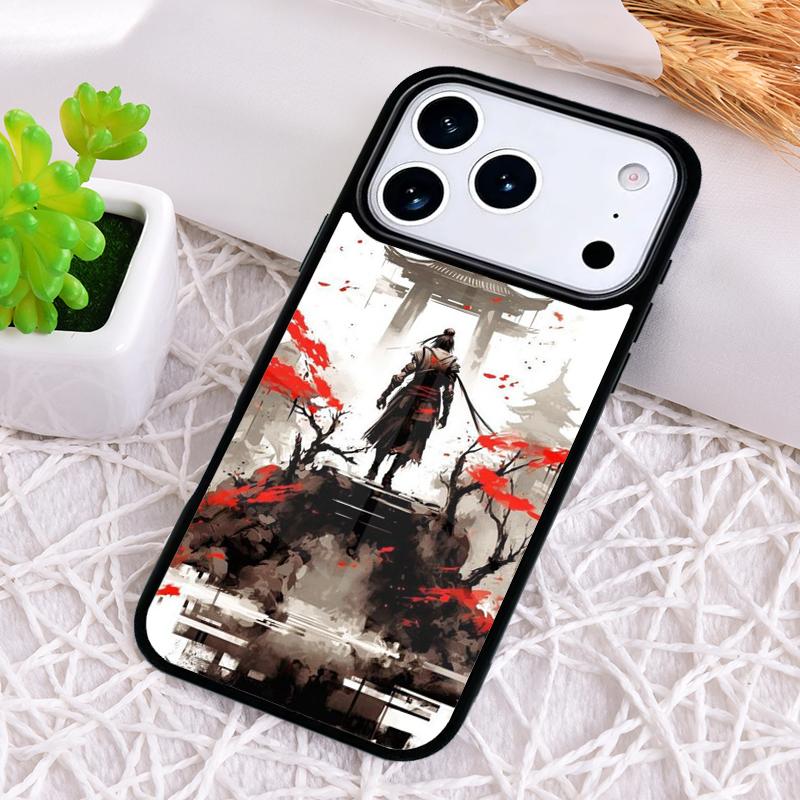Samurai Japan Art Shockproof Phone Case for iPhone 17 Air 16e 15 11 12 14 13 Pro Max Cover Coque