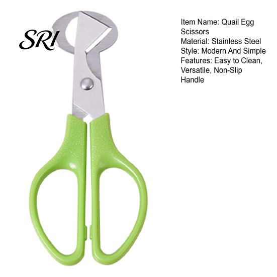 Quail Egg Shell Opener Scissors with Non-Slip Handle Cutter Stainless Steel Blade Lightweight Kitchen Shears Easy Clean Tool for Precise Cutting