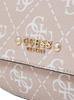 Borsa a tracolla Guess Rea alta con logo in palissandro SG896316