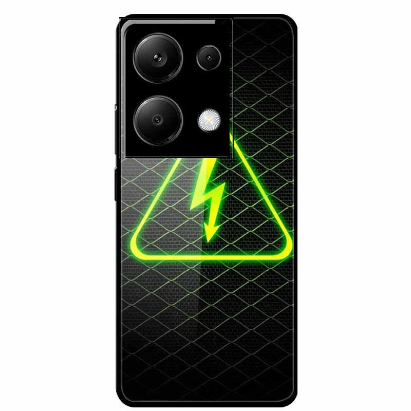 Redmi NOTE 13 PRO 4G Case with Tempered Glass & Aesthetic Color Painting