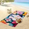1pc Tropical Hibiscus Floral Beach Towel Extra Large Quick Dry Microfiber Sand Free Absorbent for Pool Travel Washable