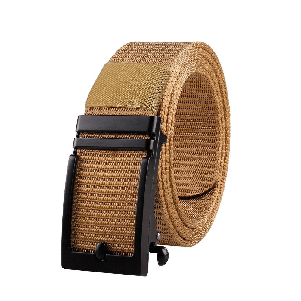 Toothless Alloy Buckle Canvas Belt Outdoor Training Tactical Belt Men'S Overalls Belt
