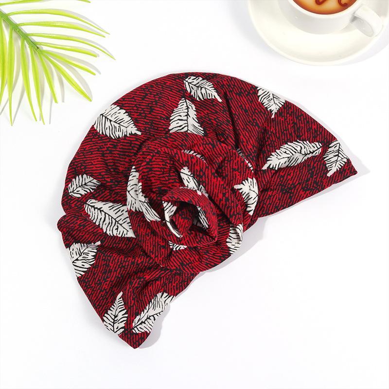 Adult Hat Women's Autumn and Winter Versatile Pullover Hat Multicolor Indian Hat Baotou Hat Women