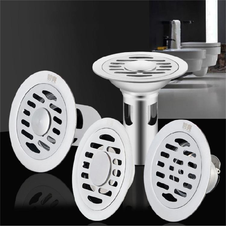 Polished Stainless Steel 10cm Floor Drain Cover Anti Odor Drain for Domestic Use