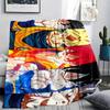 Son Goku Theme Illustration Blanket, Warm Throw for Living Room, Great Gift for Goku Collectors.chl