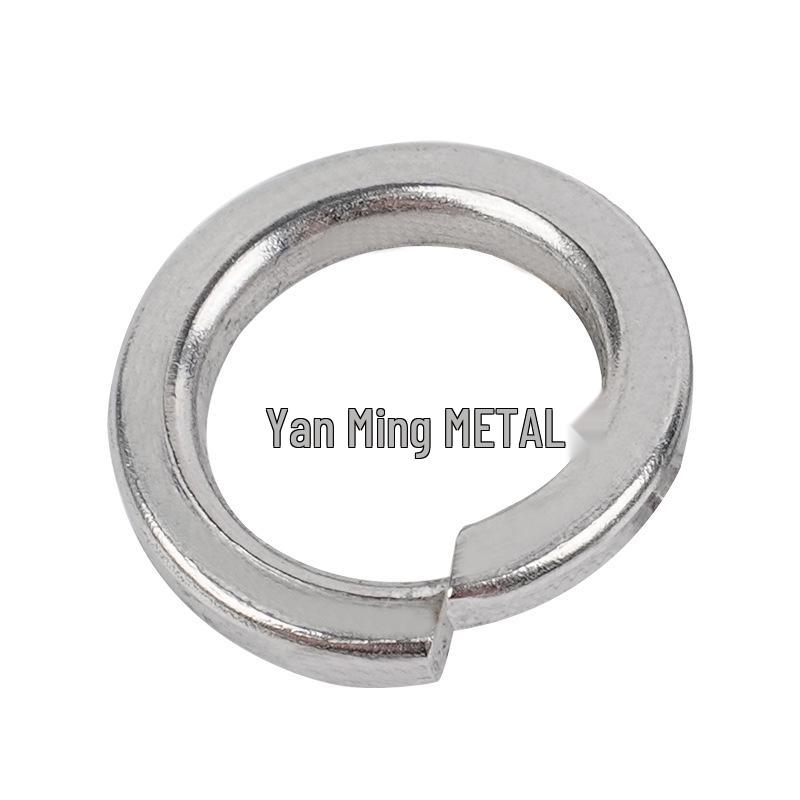 High-Strength Stainless Steel Spring Washers - 304/201/316 GB93 Elastic Anti-Loosening Metal Washers