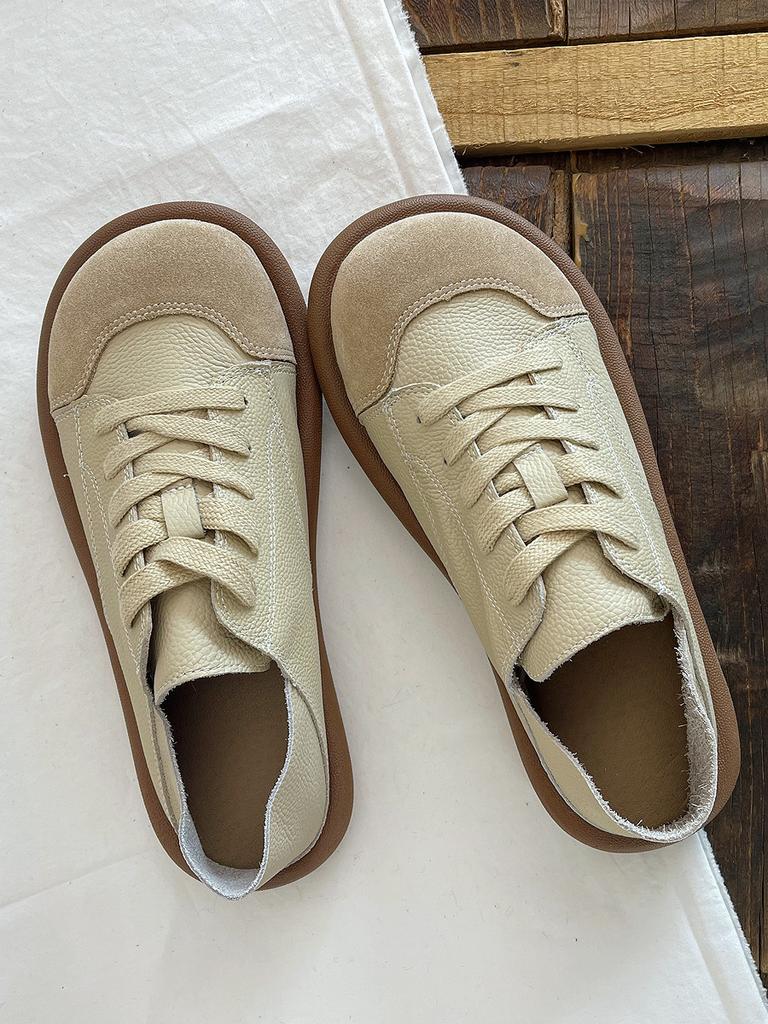 Casual Low Top Lace Up Shoes Soft Sole Comfortable Lightweight Slip Resistant Design for Women Everyday Wear
