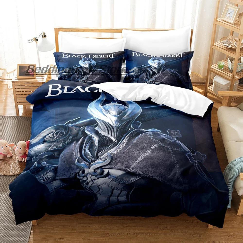 

Комплект постельного белья Game Black Desert Single Twin Full Queen King Size, комплект постельного белья Aldult Kid Bedroom Duvetcover Sets Anime Bed Sheet Set 70x133cm 2pcs