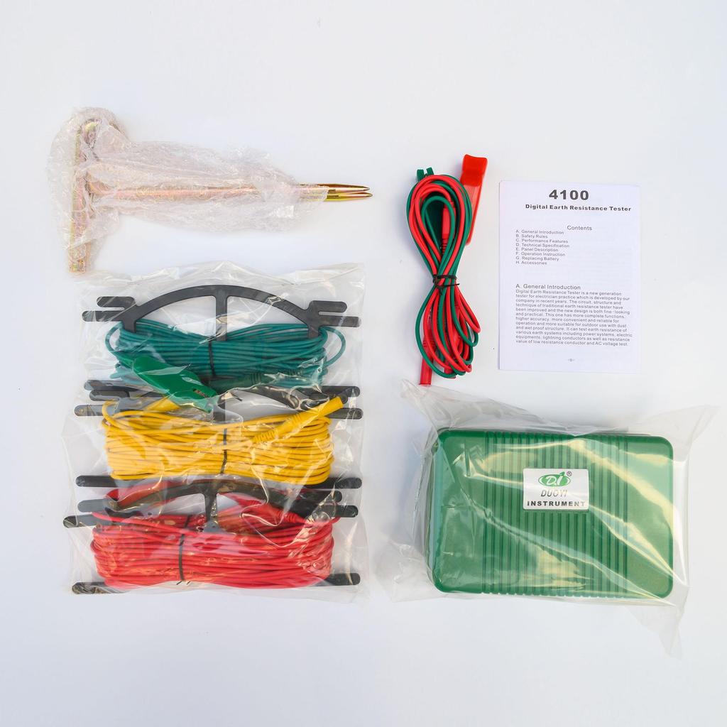 DY4100 High-Precision Digital Ground Resistance Tester for Lightning Protection