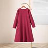 Plus Size Women's Winter Lace Dress with Fleece Lining – Elegant, Slimming, and Warm