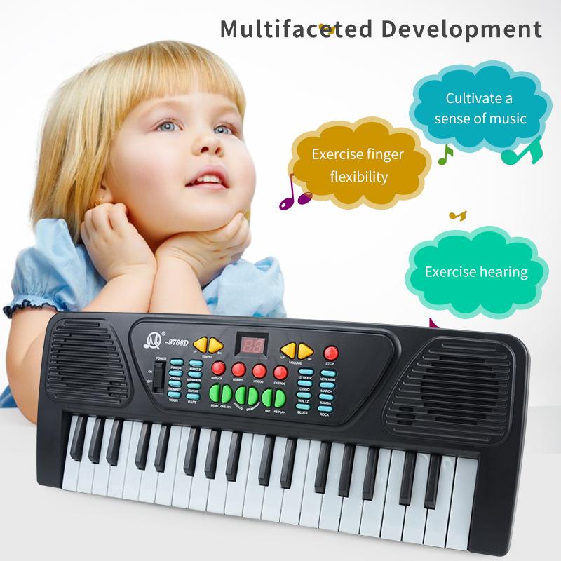 Multifunctional Electronic Organ With Usb Microphone, Simulated Early Education Enlightenment Music Piano, Children'S Toys