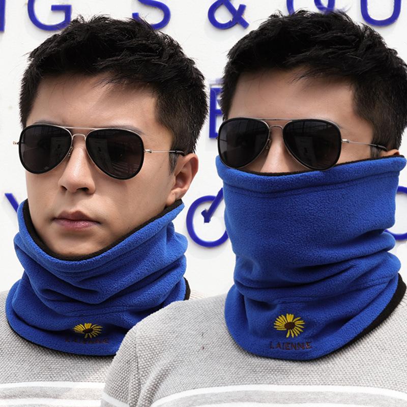 Men'S Trendy Neck Protection And Warm Headband Scarf For Women'S Autumn And Winter Cycling, Windproof And Thickened With Fleece