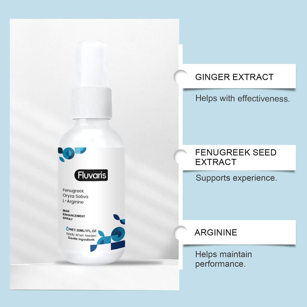 2025 Fluvaris Male Care Spray, Gentle Formula Nourishes Comfortable Skin Light Vitality Care Spray
