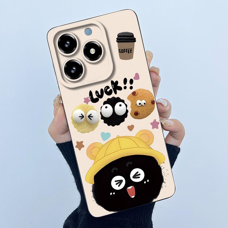 Case For Realme C61 C63 Cute Panda Sweet Girls Cats Silicone Soft Back Cover For Realme Narzo N63 2024 Bumper Protective Casing
