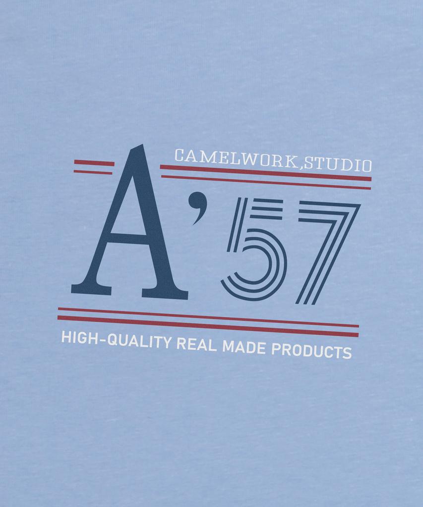 CAMEL WORK A 57 Short Sleeve T-Shirt (Sky Blue)