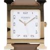 HERMES HH1.801.131 H Watch Quartz Watches Etoupe/GoldUsed