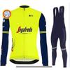 Set Maglia da Ciclismo in Pile da Uomo Invernale Termico Manica Lunga Abbigliamento da Bici per Ciclismo con Clima Freddo