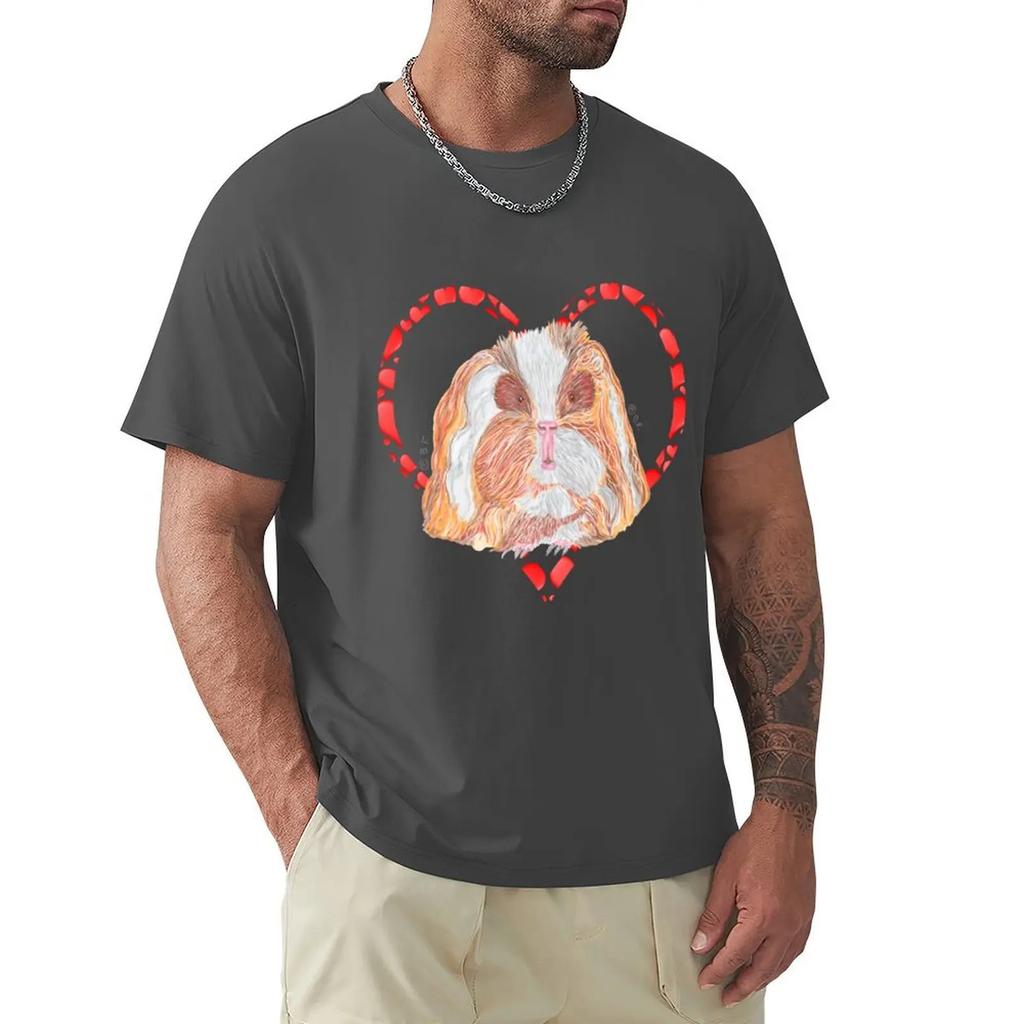 TEXEL GUINEA PIG HEART T-shirt Aesthetic clothing heavyweights clothing