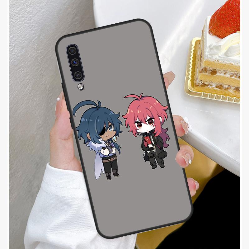 Kaeya and Diluc Genshin Impact Soft Silicone Case For Samsung A52S A12 A22 A32 A42 A52 A72 A31 A51 A71 A50 A70 A20e A21S