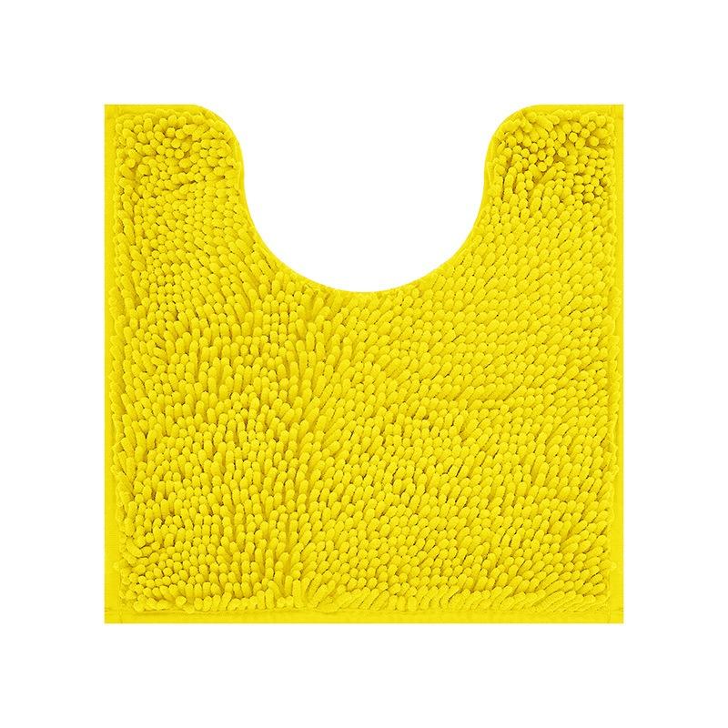 

Коврик для туалета в полоску синели U-образный, впитывающий коврик для ванной комнаты, нескользящий плюшевый коврик для ванной комнаты, контурный коврик для ванной, пригодный для машинной стирки, для основания унитаза