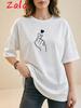 2026 Heart Graphic Printed Unisexs Tshirt Casual Round Neck Short Sleeved Tshirt Heart Gesture Harajuku Unisexs Clothing Top