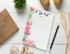 Inkdotpot Pack Of 2 Daily Planner List Undated Notepads, Memo Pad To-Do List Tear Off List Pad- Organizer- Scheduler- Organize Tasks (50 Sheets