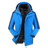 Custom Logo 3-in-1 Windbreaker with Fleece Down, Warm Jacket for Autumn/Winter, Embroidered Workwear.