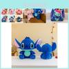 Entzückendes blaues Stitch Plüsch-Enten-Spielzeug, weiches Kuscheltier-Kissen für Kinder