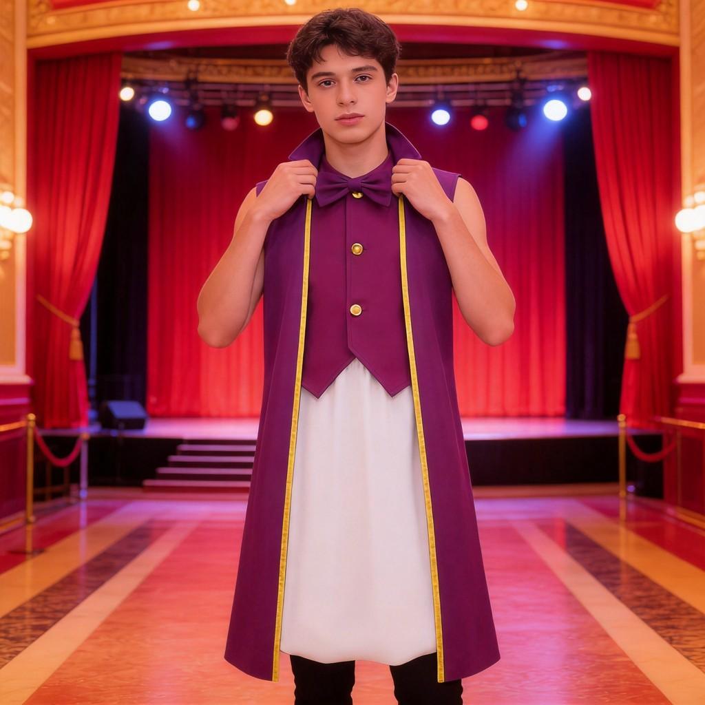 Super Mario Bros Toadsworth Cosplay Costume For Stage Performances