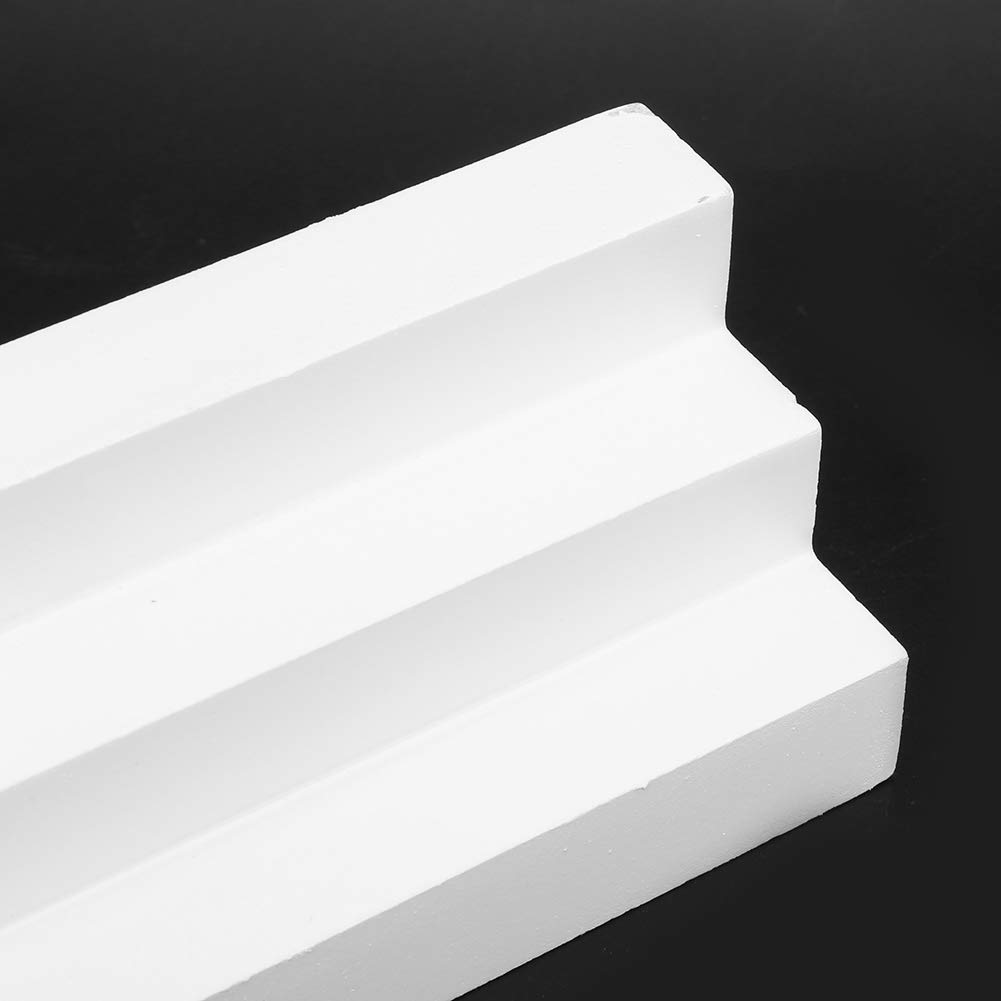 Dollhouse Miniature White Stairs DIY Model Toy Accessory for 1:12 Dollhouse Villa (White Steps)