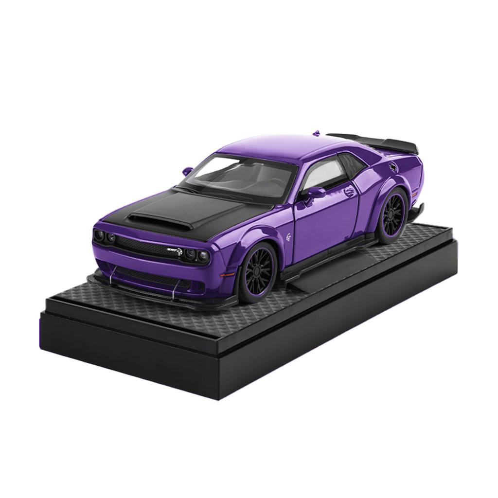 1:32 Dodge Challenger SRT Hellcat Redeye Super Sports Car Alloy Metal Diecast Model Car Sound & Light Hobby Collectible Birthday
