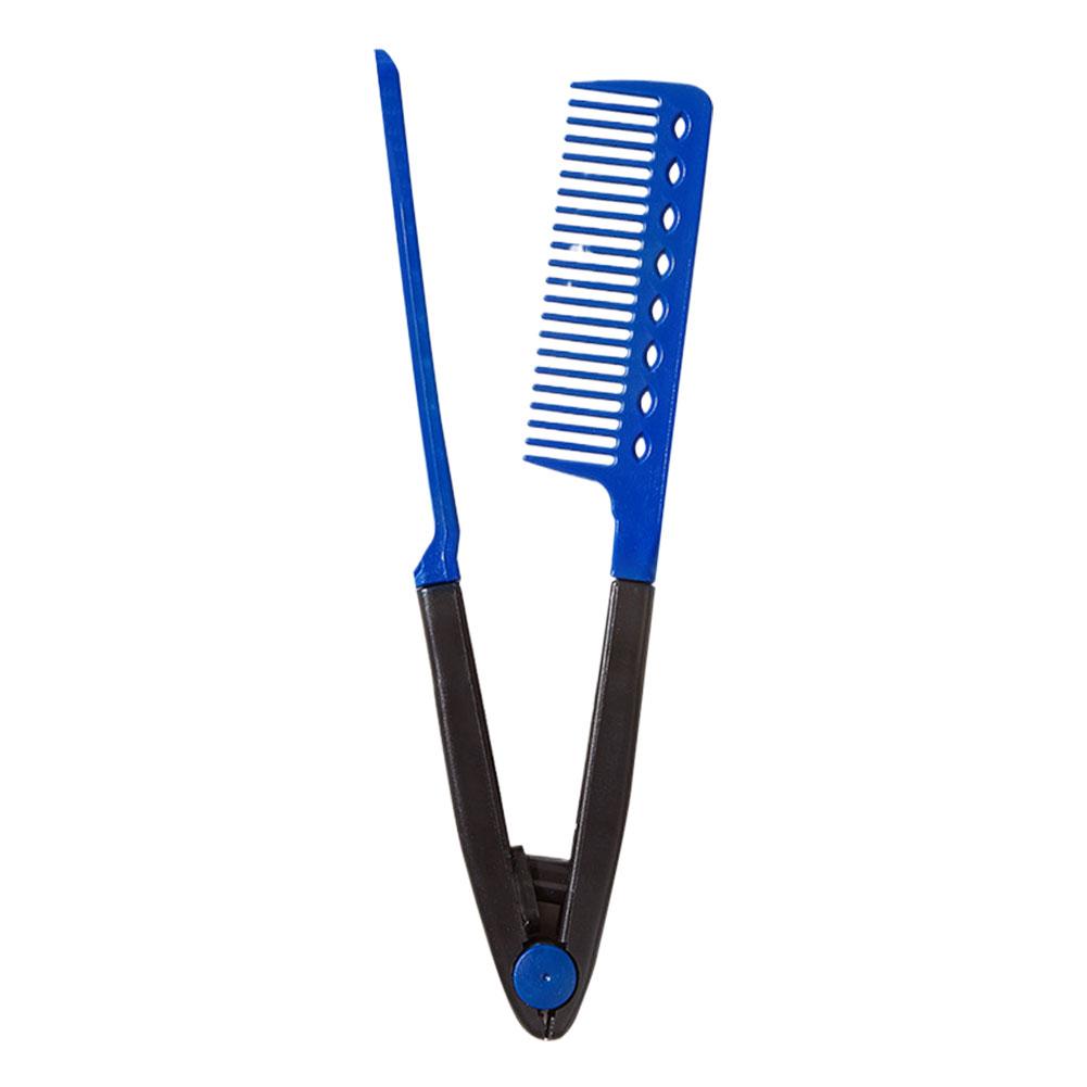 Shaped Straight Hair Comb Plastic Detangle Hair Styling Comb Folding DIY Hair Straightener Salon hair styling tool