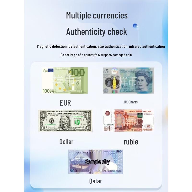 WR-6070PRO Multi-Currency Banknote Sorter CN Plug (adapter Included)