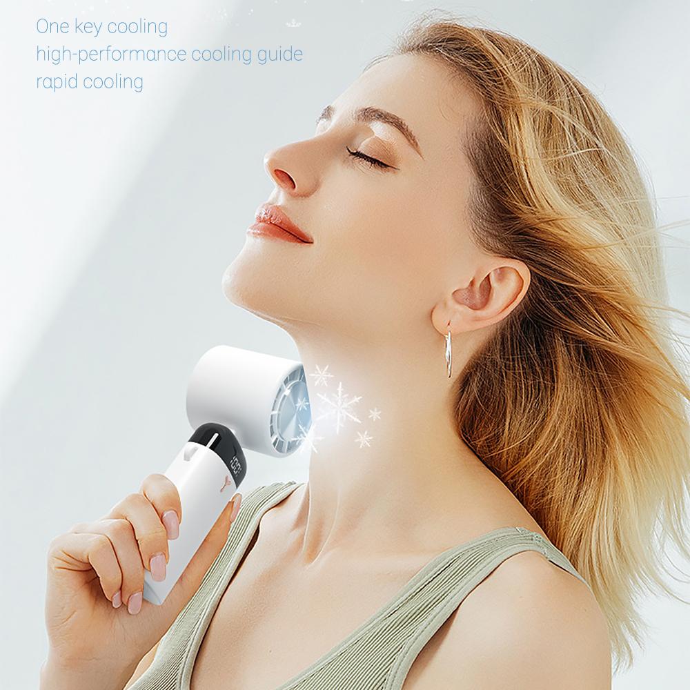 USB Charging Cooling Fan Portable Home Office Handheld Desktop Fan Outdoor Semiconductor Refrigeration Cooling Desktop Fan