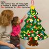 Jollylife 3ft DIY Felt Christmas Tree Set + Snowman Advent Calendar - Xmas Decorations Wall Hanging 33 Ornaments Kids Gifts Party Supplies